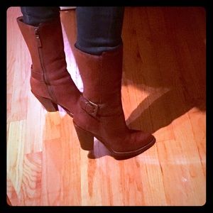 Cole Haan High Heel Leather Boots