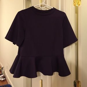 ASOS Scuba Peplum Top