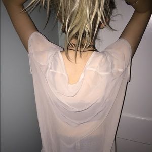 Sheer back top