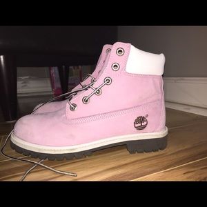 EUC size 6 pink timberlands