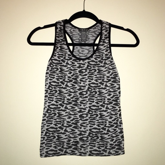 Grey & Black Leopard Tank