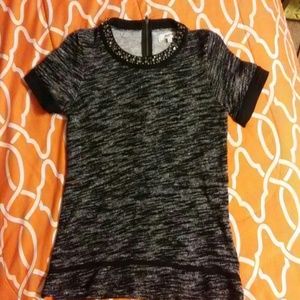 Madewell jeweled neckline sweatshirt