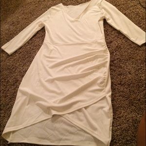 CREAM \ WHITE BODYCON DRESS