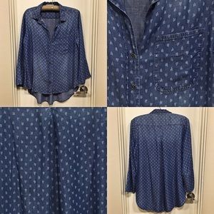 NWOT ✨ Cloth & Stone Long Sleeve Denim Shirt