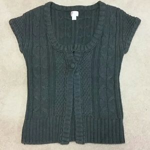 Mossimo Charcoal Open Sweater, small