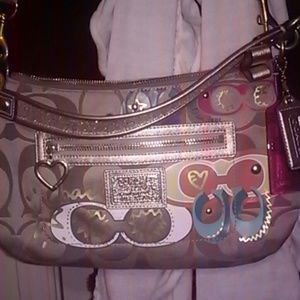 2 Coach poppy tan handbags