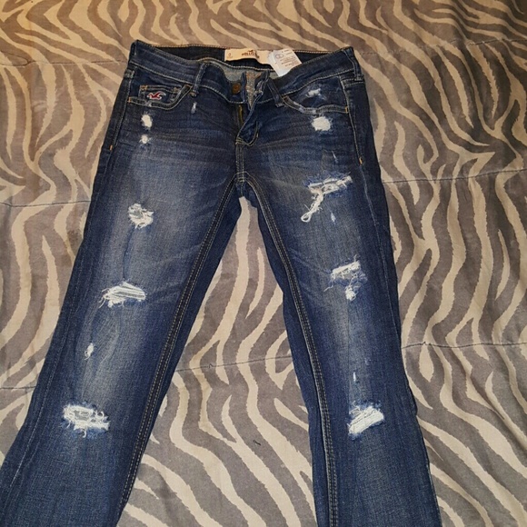Hollister destroy womens jeans