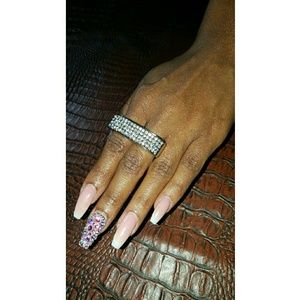 Silver 2 Finger Ring