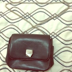Purse / satchel with silver chain