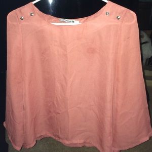 🎈SOLD🎈Forever 21 burnt orange blouse
