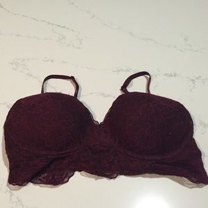Burgundy VS bralette.