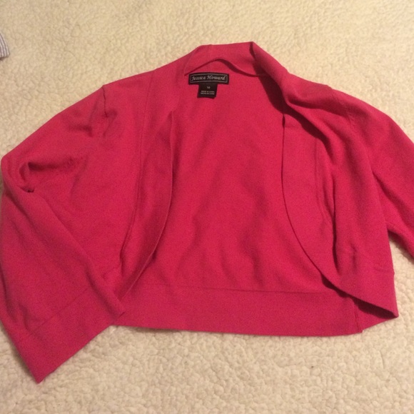 Jessica Howard Accessories - •SOLD• Pink Cropped Shawl/Cover Up •SOLD•