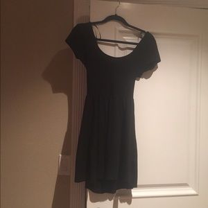 Black a-line dress w/ cross back