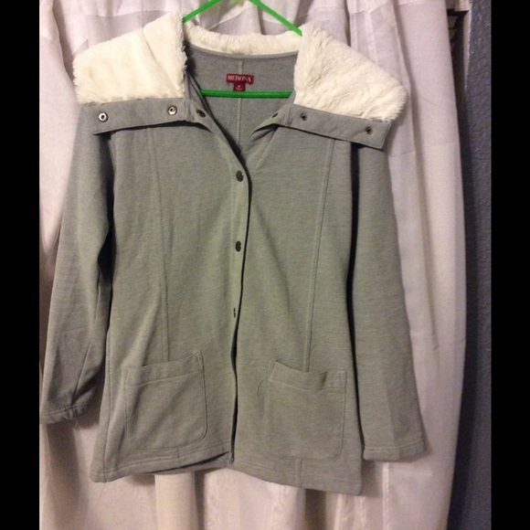Merona faux fur hood coat