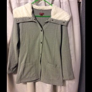 Merona faux fur hood coat