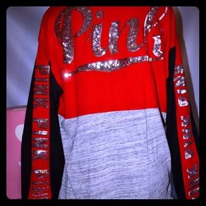 VS PINK perfect bling varsity crew