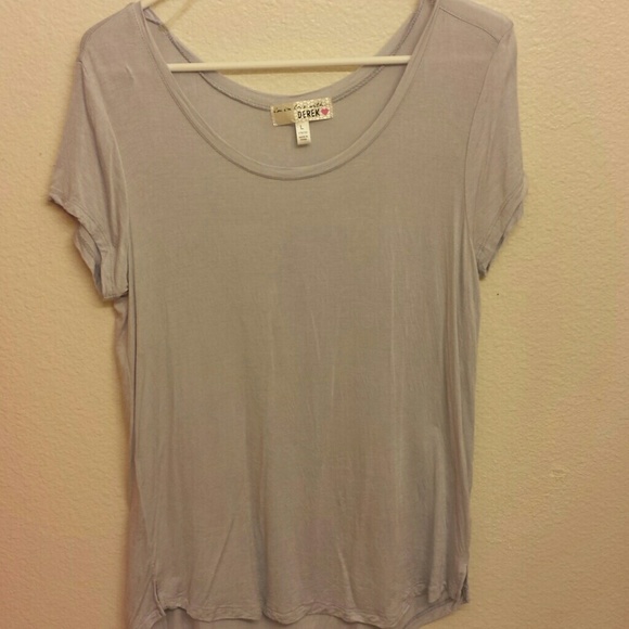 Derek light purple tee