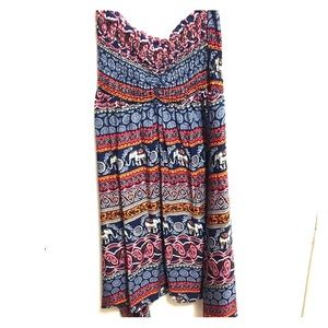 Strapless Tribal Dress