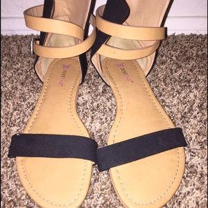 Color Blocked Strappy Sandal