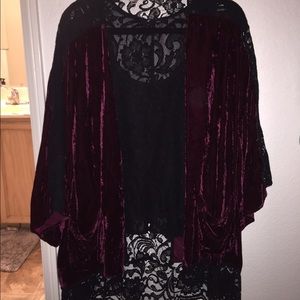 Velvet and Lace Kimono