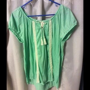 Mint girly top