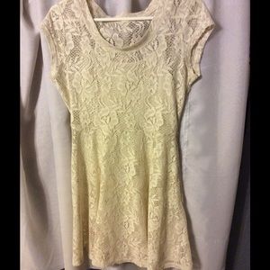 Cream day dress