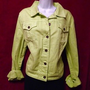 💚jcpenny  💖 Loden Green💖 Women's Demin Jacket💚