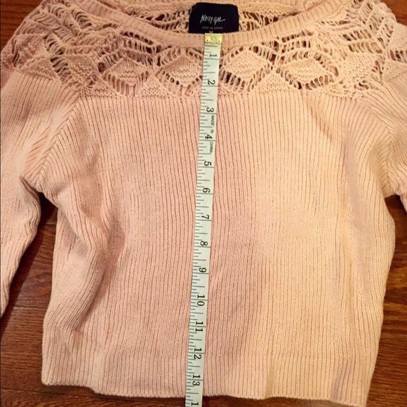 Nasty Gal light pink cropped sweater, size M Med - Picture 3 of 4
