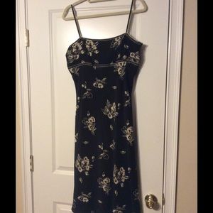 Black and ivory dress