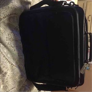 Targus port noteworthy black nylon laptop bag