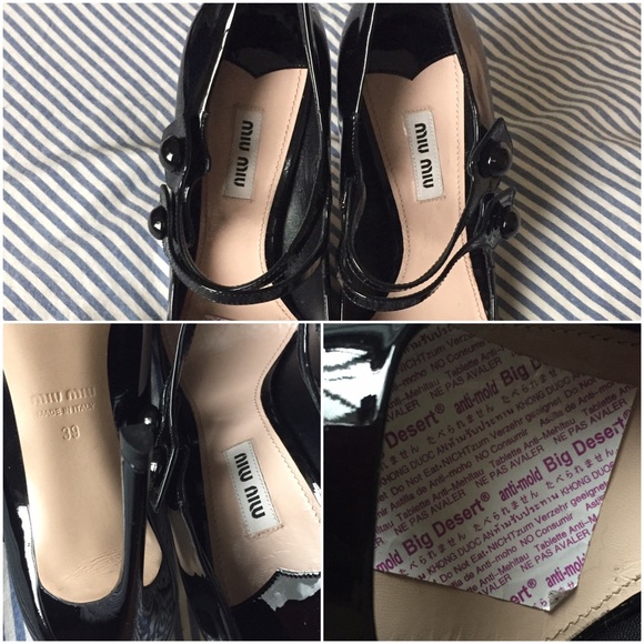 🔴NEW✨miu miu patent leather Mary Janes 39 - Picture 5 of 7