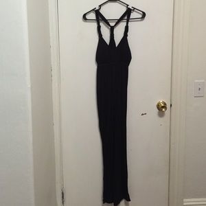Black maxi dress