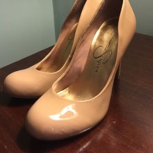 Jessica Simpson Heels - size 6 - Patent Nude