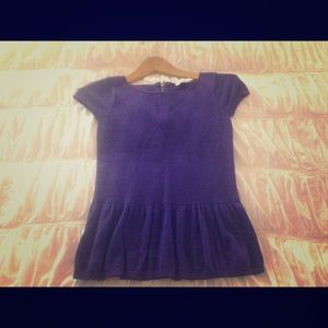 Purple Peplum Top
