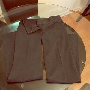 Dark gray slacks