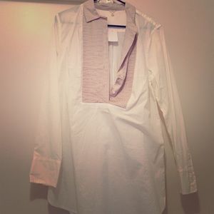 NWT jcrew "tuxedo" bib tunic