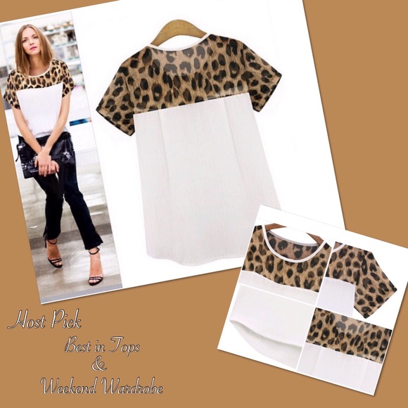 HOST PICK Leopard Chiffon Blouse - Picture 5 of 5