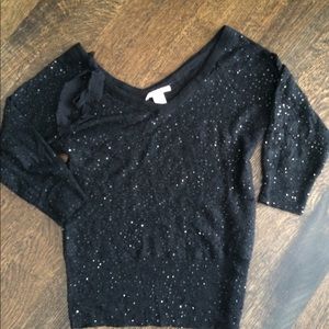 Rebecca Taylor silk and cashmere V neck sweater