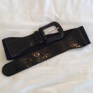 New York & Company Stretch Belt - Black
