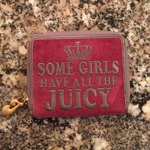 Authentic 💯 Juicy Couture velour/leather wallet.