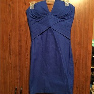 Fitted blue dress