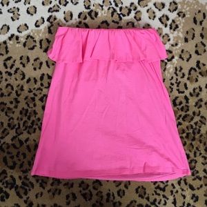 Lilly Pulitzer Ruffle Tube Top