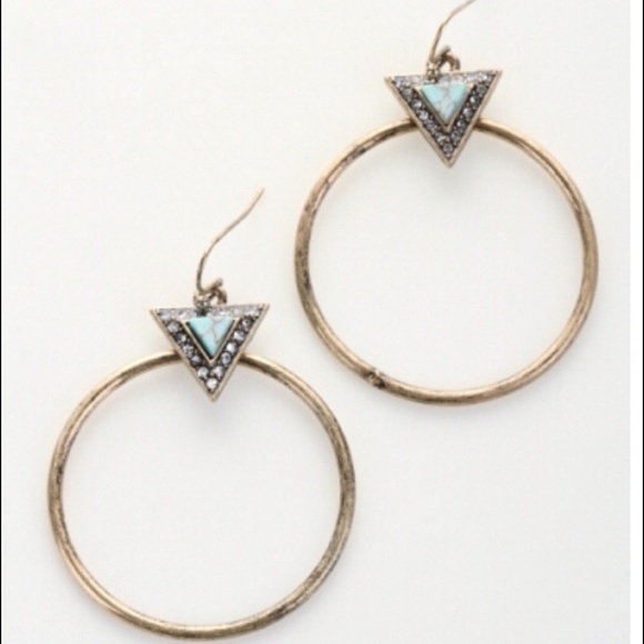 burnish gold hoop earrings