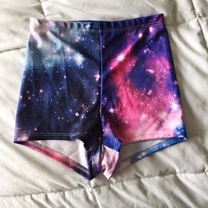 Galaxy high waisted spandex.