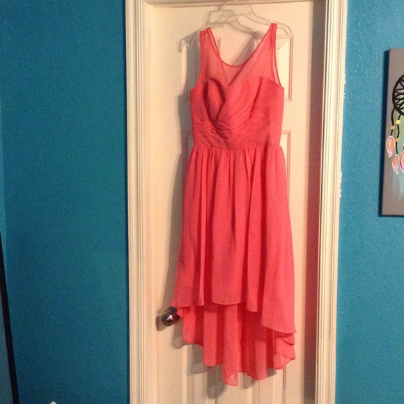 Coral Alfred Angelo Formal Dress