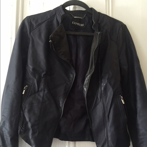 Express Minus the Leather Color Block Moto Jacket