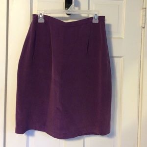 100% Silk purple skirt