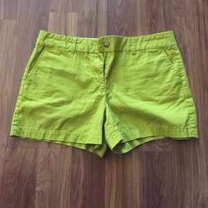 LOFT 4 inch (Chino) shorts, lime green, size 10
