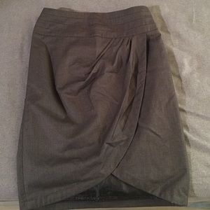 Size 4, tulip hem skirt, back zipper.