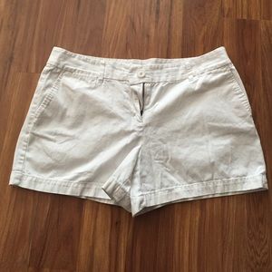 LOFT 4 inch (chino) shorts, White, Size 10!